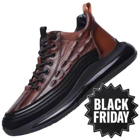 Italiaanse vrijetijdsschoenen voor heren met krokodillenprint en luchtkussen - JettaCroc™ - [BLACK FRIDAY] - [KOOP 1, KRIJG 2]