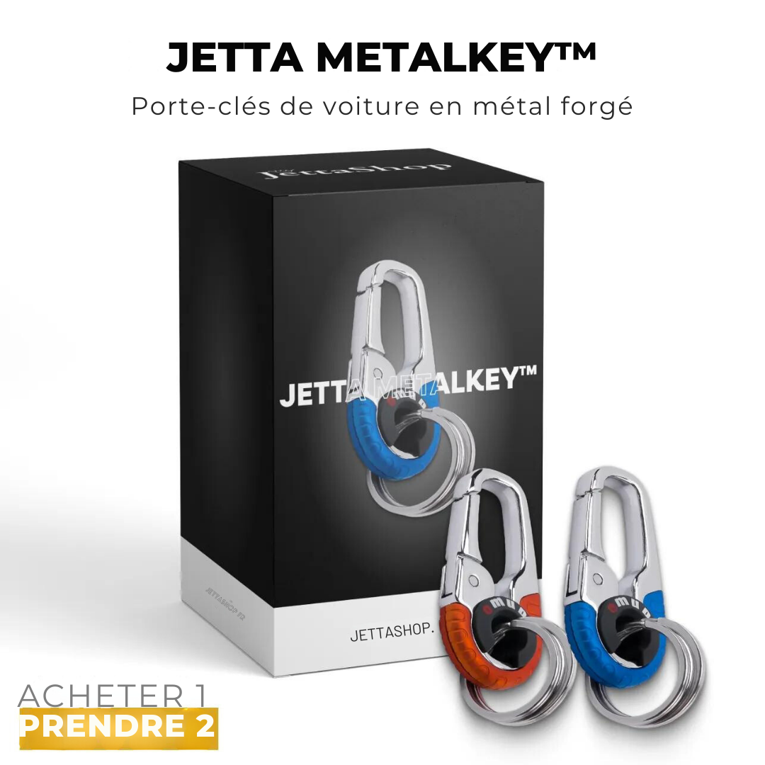 Sleutelhanger voor de auto van gesmeed metaal - Jetta MetalKey™