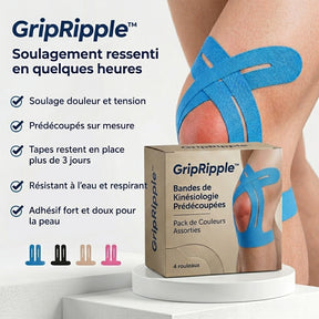 Voorgesneden kinesiotape voor de knie – GripRipple™ (GRATIS VERZENDING)