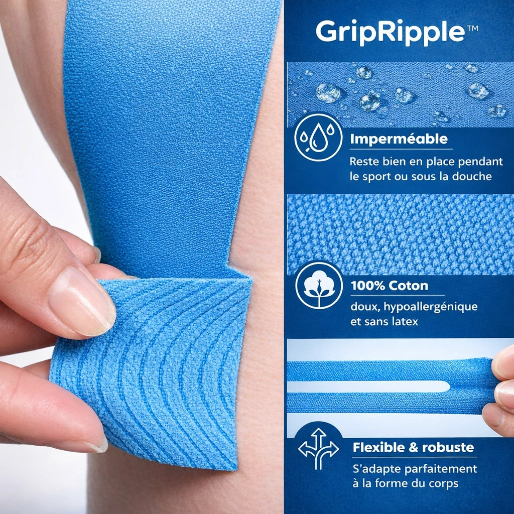 Voorgesneden Kinesiotape voor de Knie – GripRipple™