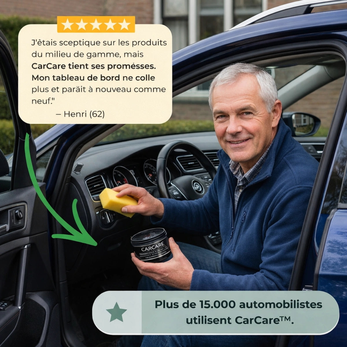 CarCare™ – Herstellende crème voor auto-interieurs (leer & kunststof) | KOOP 1, KRIJG ER 2!