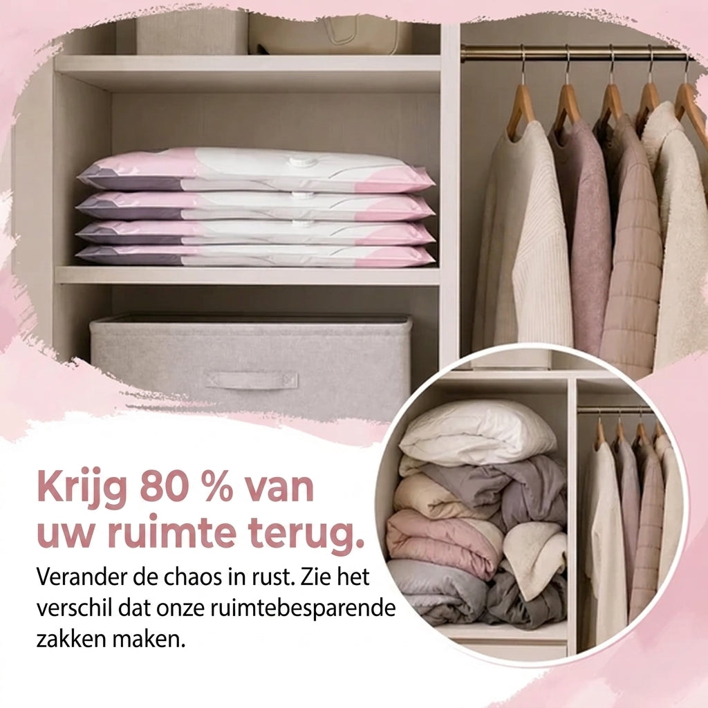 SpaceMax™ | 3D-compressiezakken zonder pomp