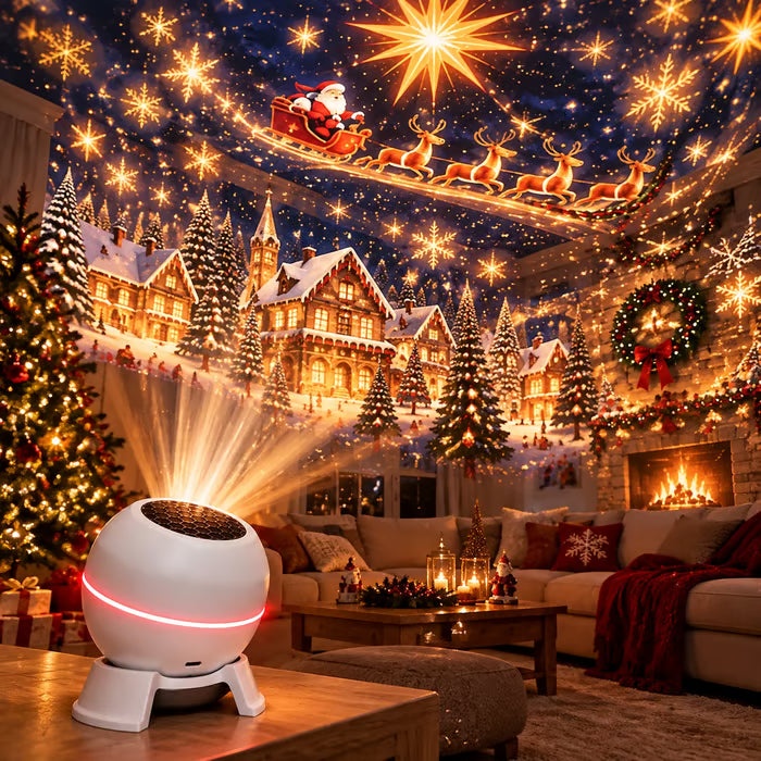 🎄 Magische kerstprojectielamp – tovert elke kamer om in een feestelijk kerstparadijs