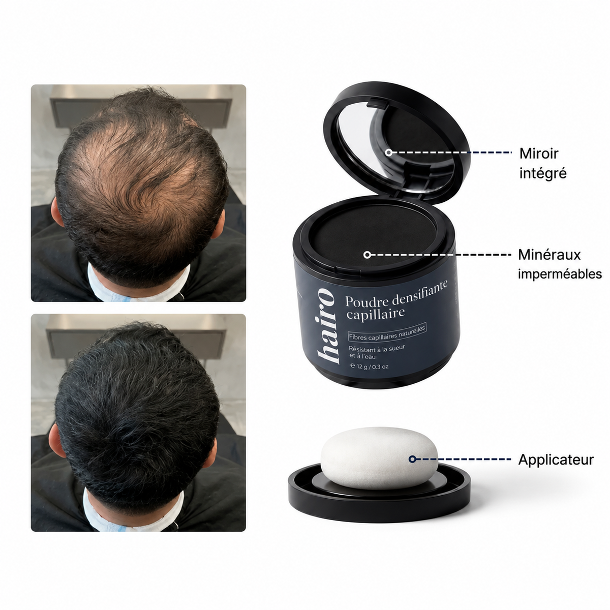 HairFill™ | Verdikkingspoeder met Natuurlijk Haareffect