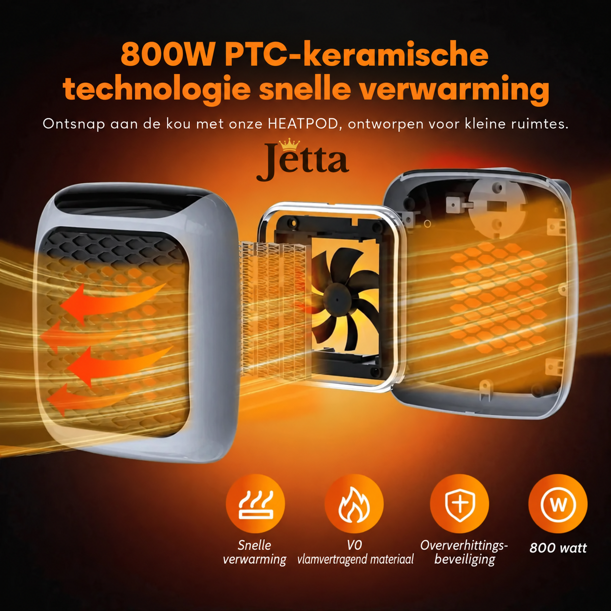 HeatWave™ – Wandgemonteerde draagbare verwarming