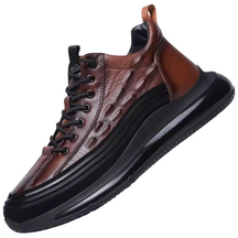 Italiaanse vrijetijdsschoenen voor heren met krokodillenprint en luchtkussen - JettaCroc™ - [BLACK FRIDAY] - [KOOP 1, KRIJG 2]