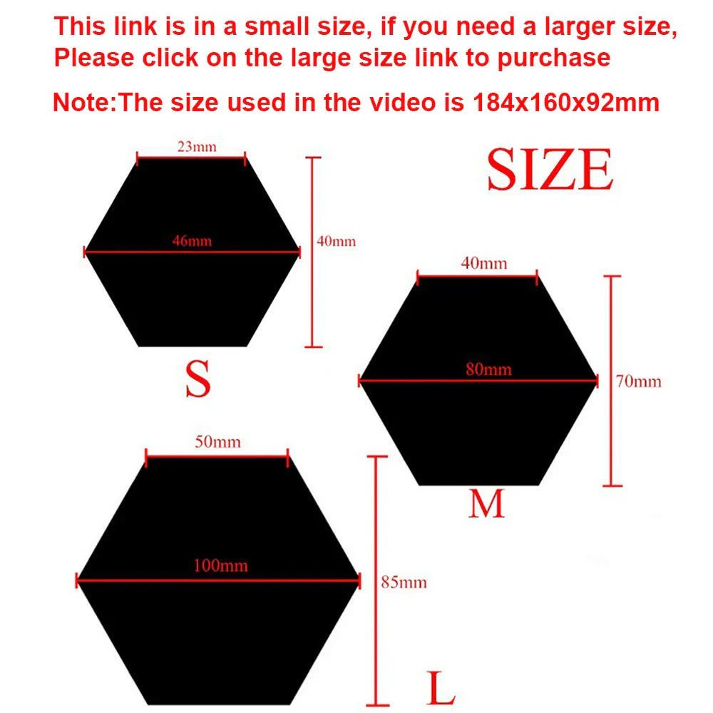 6/12PCS DIY 3D Mirror Wall Stickers Hexagon Home Decor Mirror Decor Sticker Mural Removable Living-Room Decal Art Ornament Hot