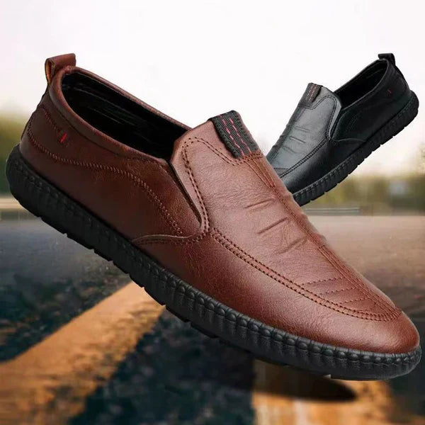 Casual instaploafers voor heren, van leer