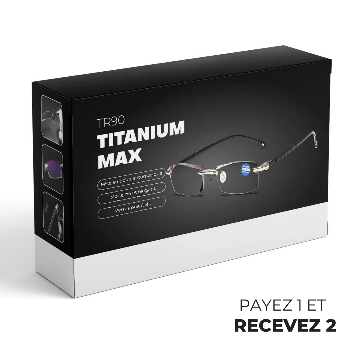 Smartbril TR90 Titanium Max + Exclusief Etui Gratis Cadeau