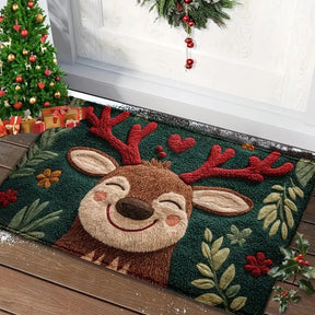 1/2pcs Christmas Carpet Door Merry Christmas Mat Festival Outdoor Decorations Home 2025 Navidad Xmas Ornament New Year 2026