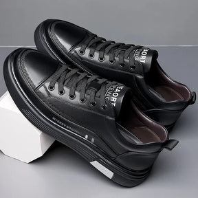 Baskets décontractées en cuir véritable - Sport plat - [BLACK FRIDAY] - [ACHETEZ 1, RECEVEZ 2]