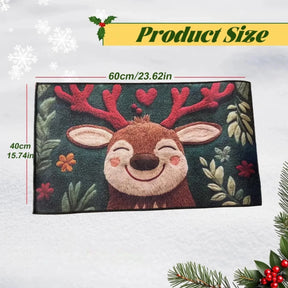 1/2pcs Christmas Carpet Door Merry Christmas Mat Festival Outdoor Decorations Home 2025 Navidad Xmas Ornament New Year 2026