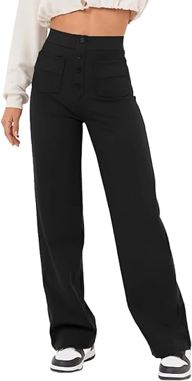 🔥50% korting🔥Hoge elasticiteit - Casual broek met hoge taille en rechte pijpen